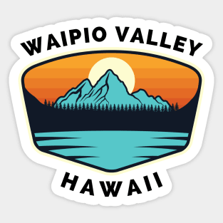 Waipio Valley Ski Snowboard Mountain Hawaii Waipio - Waipio Valley Hawaii - Travel Sticker